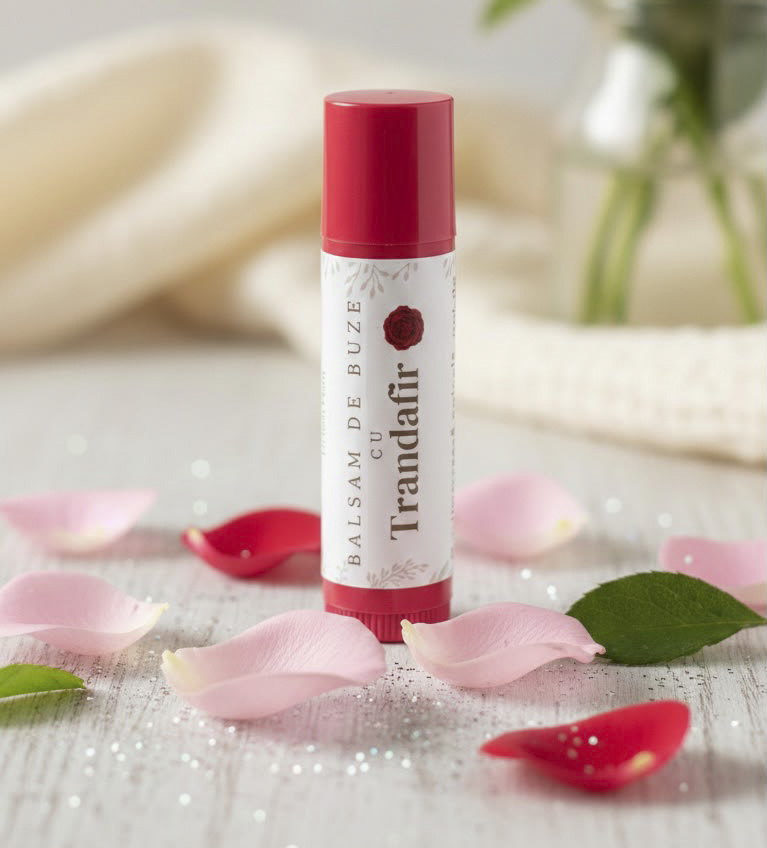 Balsam de buze natural cu Trandafir