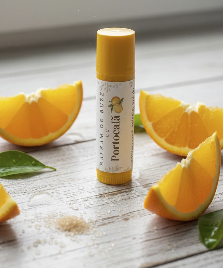Balsam de buze natural cu Portocală