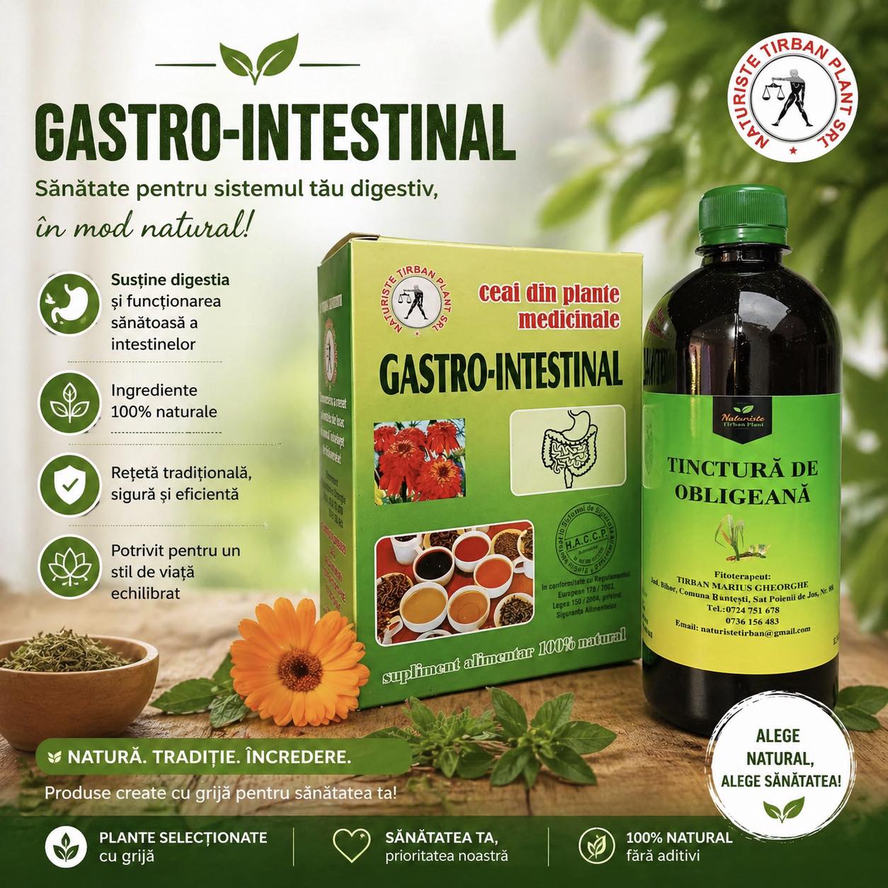 Pachet Gastro-Intestinal (Digestie Ușoară)